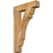 Ekena Millwork Olympic Block Rough Sawn Bracket, Western Red Cedar, 4"W x 20"D x 32"H BKT04X20X32OLY05RWR - alternate 1